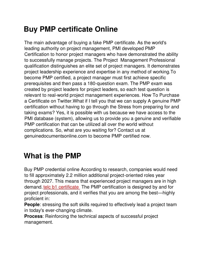 buy pmp certificate online the main advantage