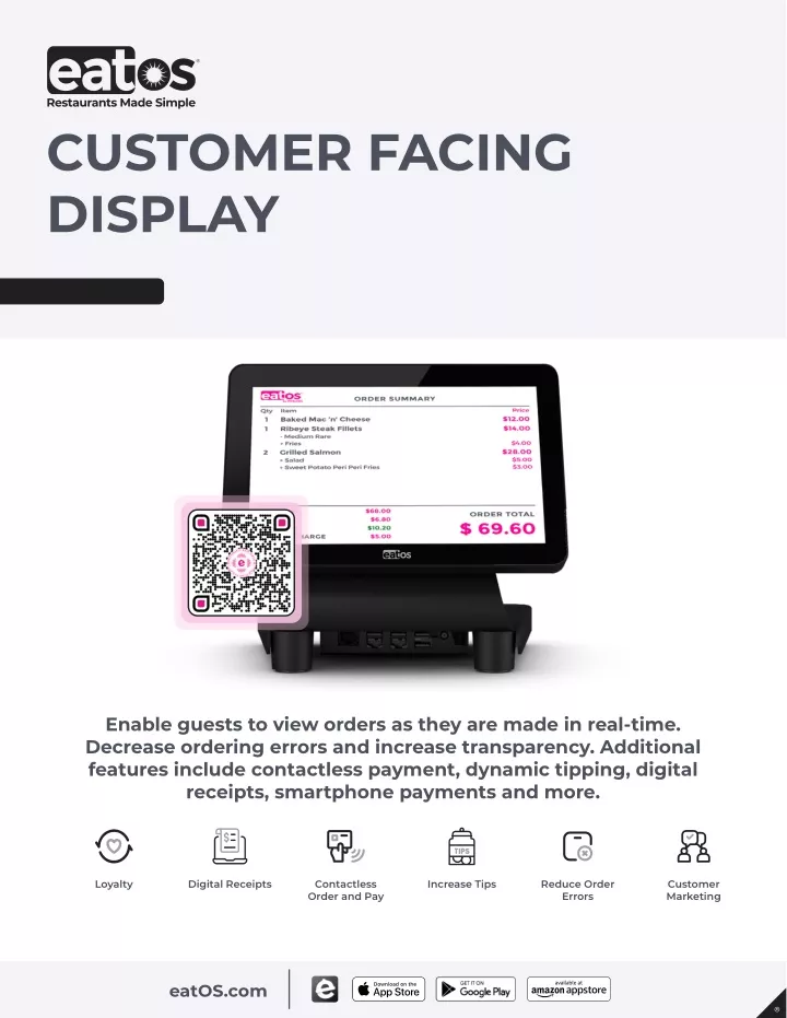 customer facing display