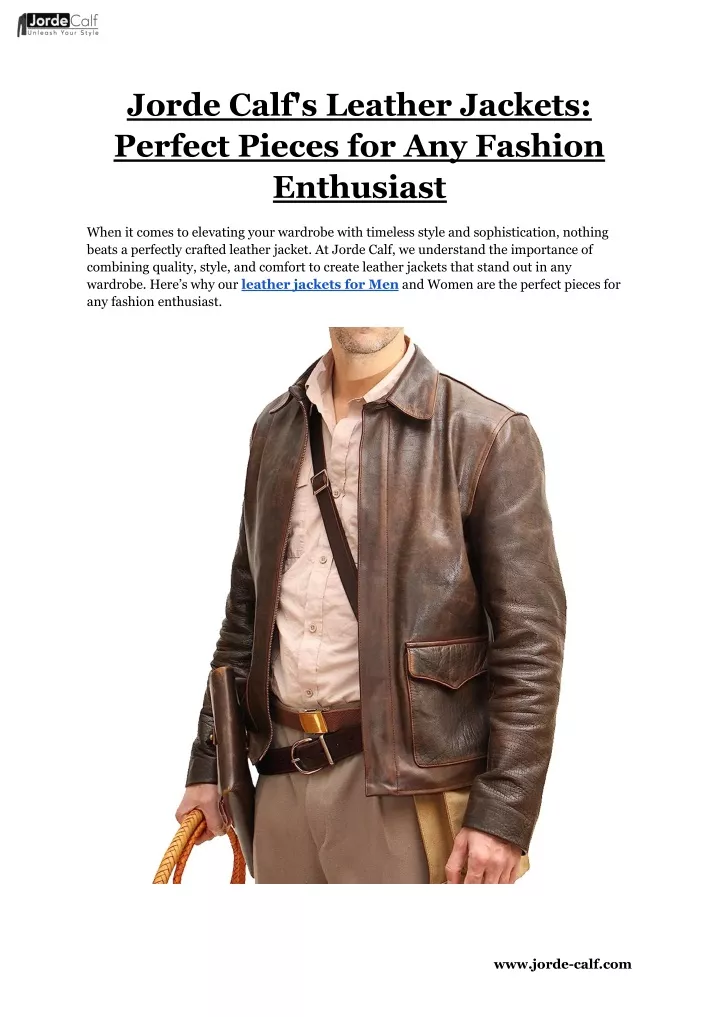 jorde calf s leather jackets perfect pieces