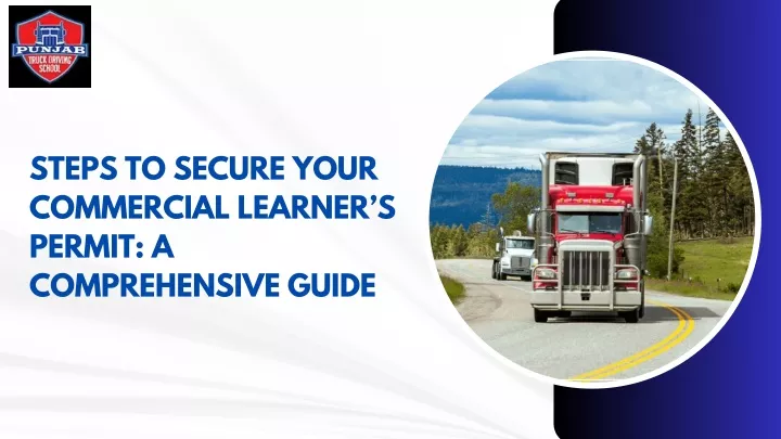 steps to secure your commercial learner s permit