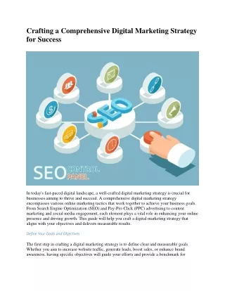 Crafting a Comprehensive Digital Marketing Strategy for Success