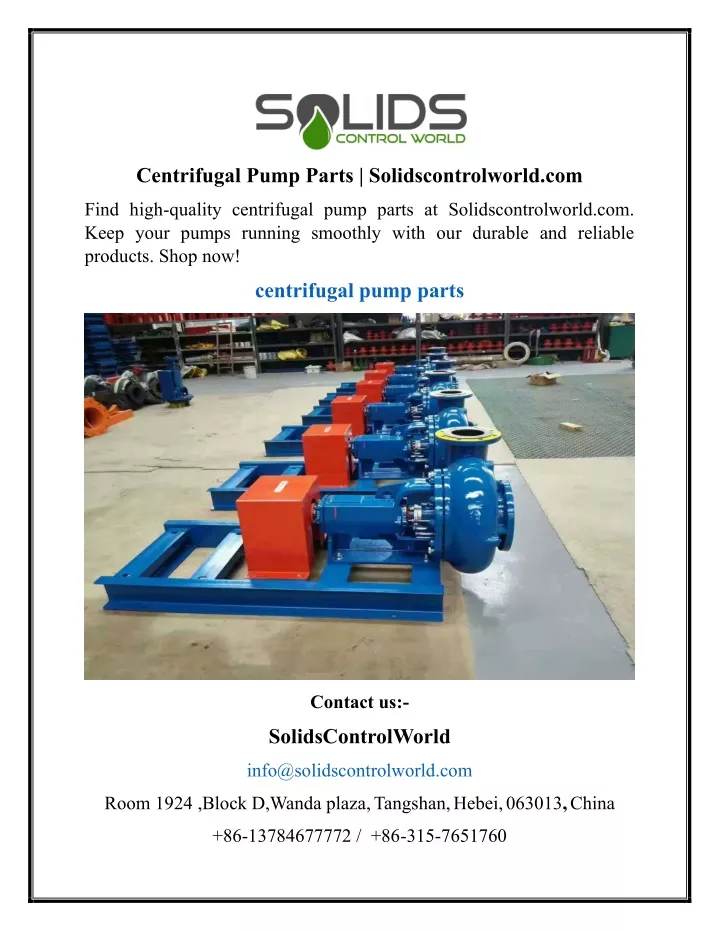 centrifugal pump parts solidscontrolworld com