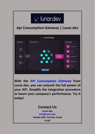 Api Consumption Gateway  Lunar.dev