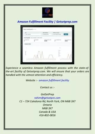 Amazon Fulfillment Facility  Getsetprep.com