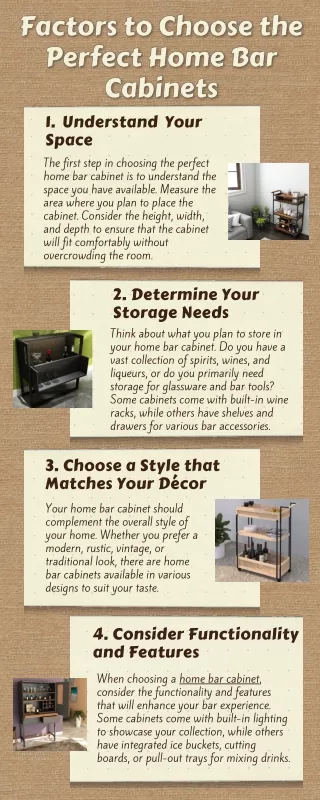 Factors to Choose the Perfect Home Bar Cabinets