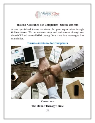 Trauma Assistance For Companies  Online-cbt