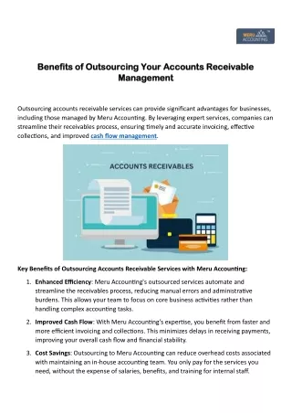 Benefits of Outsourcing Your Accounts Receivable Management