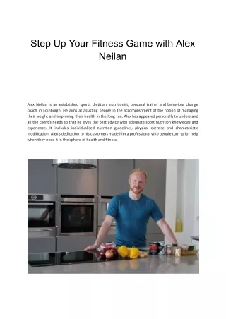 Step Up Your Fitness Game with Alex Neilan