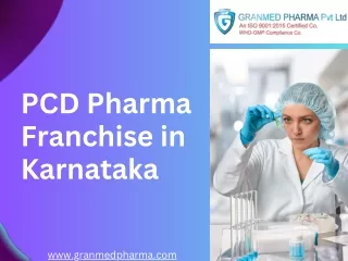 PCD Pharma Franchise in Karnataka