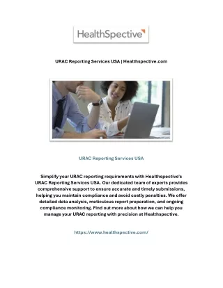 URAC Reporting Services USA | Healthspective.com