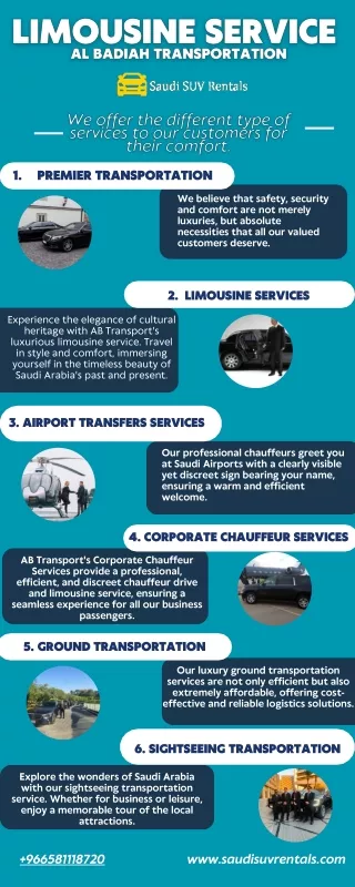 Luxury Chauffeur Transport KSA