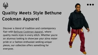 Elevate Your Look with Bethune Cookman Apparel by 1921 Movement