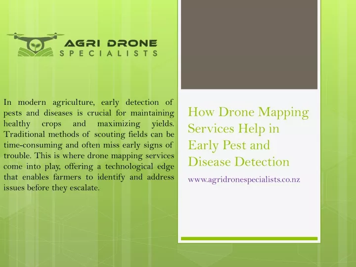 how drone mapping services help in early pest and disease detection