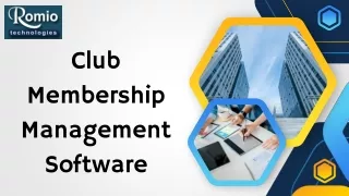 Club Membership Management Software