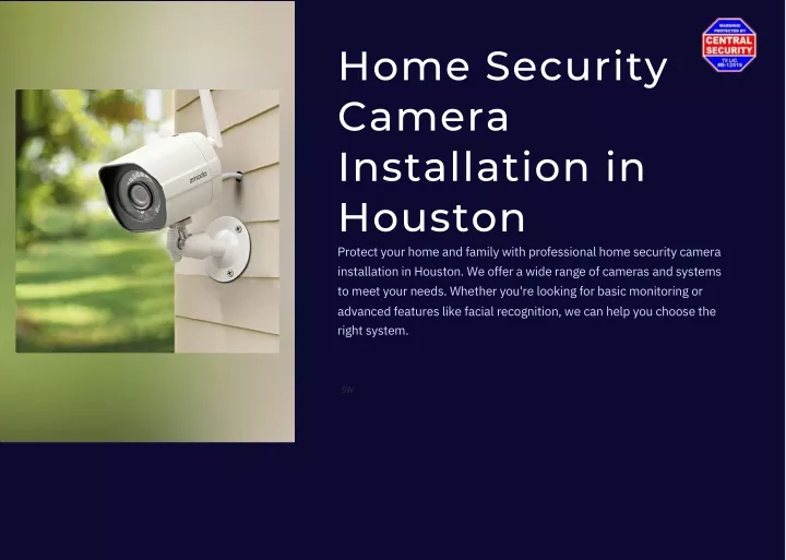 home security camera installation in houston