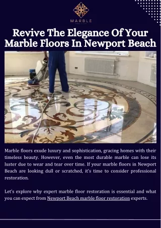 Professional Marble Floor Restoration Services