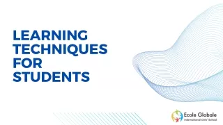 Learning Techniques For Students
