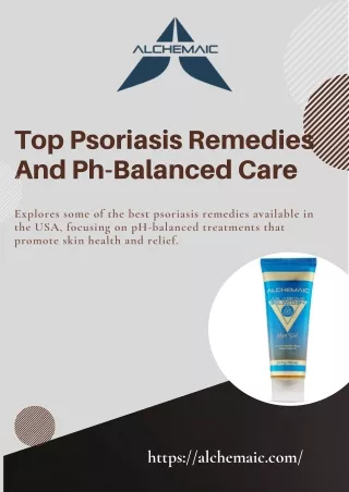 top psoriasis remedies and ph balanced care