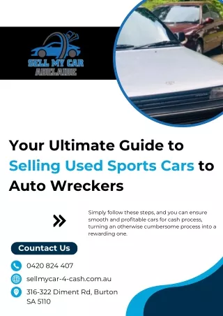 Your Ultimate Guide to Selling Used Sports Cars to Auto Wreckers