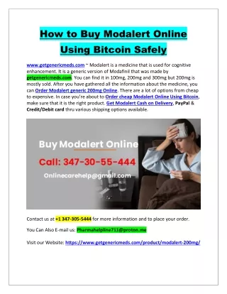 how to buy modalert online using bitcoin safely