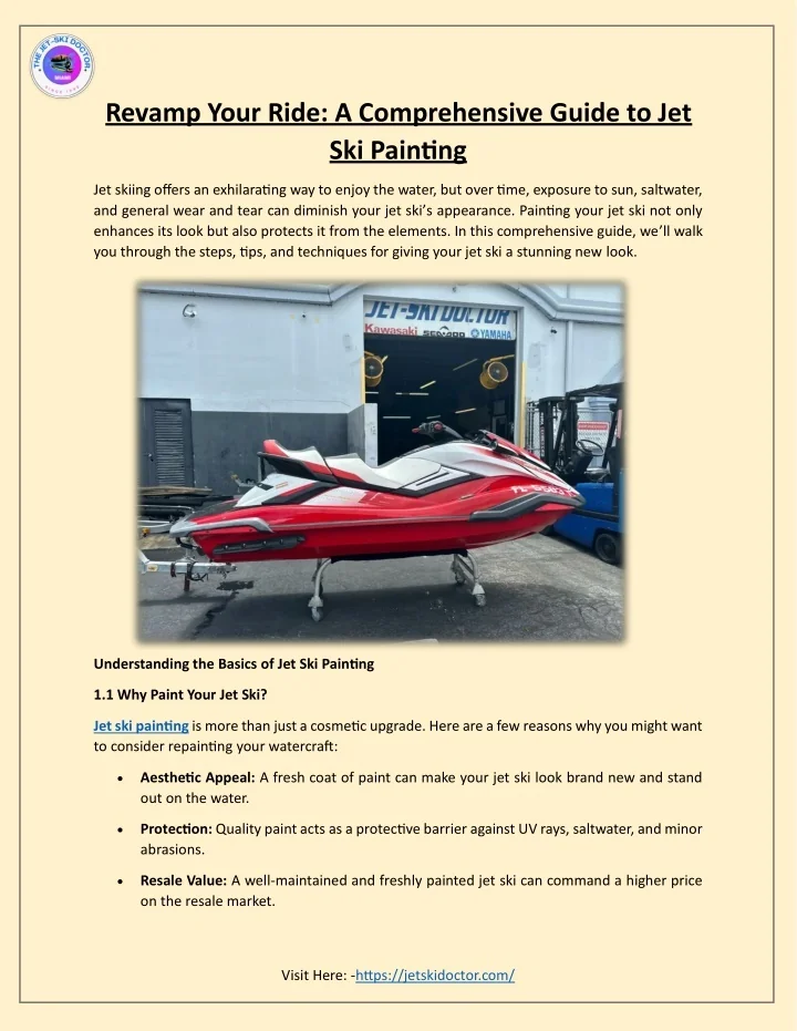 PPT - Revamp Your Ride - A Comprehensive Guide to Jet Ski Painting ...