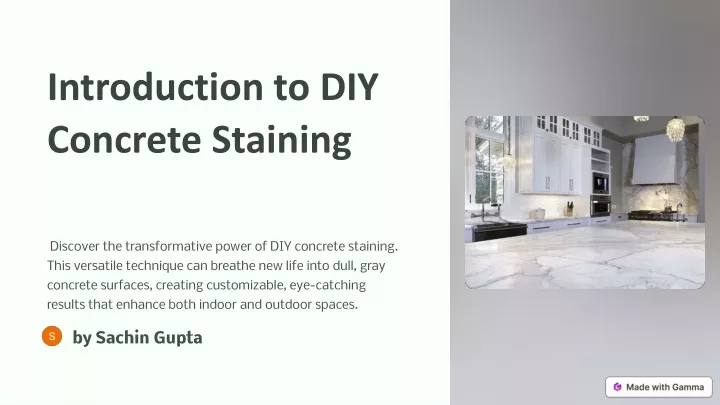 introduction to diy concrete staining