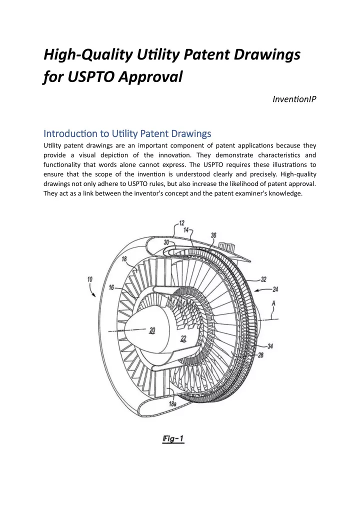 high quality utility patent drawings for uspto