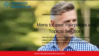 The features of Hairpiece Warehouse Mens toupee