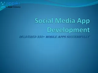 social media app development