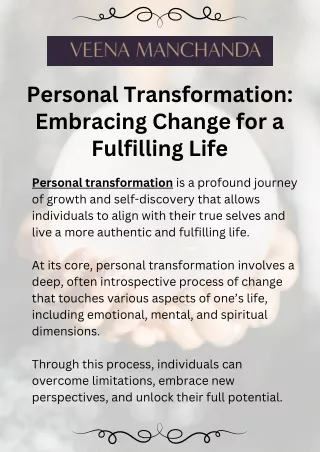 personal transformation embracing change