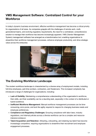 vms management software centralized control