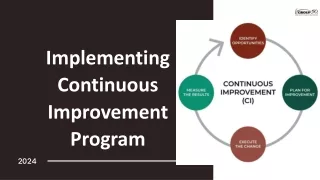 implementing continuous improvement program