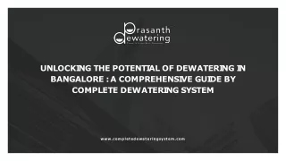 Complete Dewatering: Best Dewatering Company in the Industry