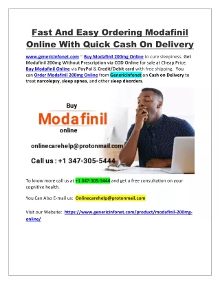 fast and easy ordering modafinil online with