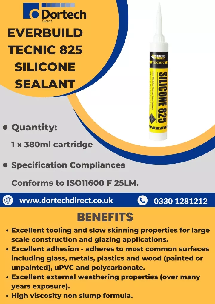 everbuild tecnic 825 silicone sealant