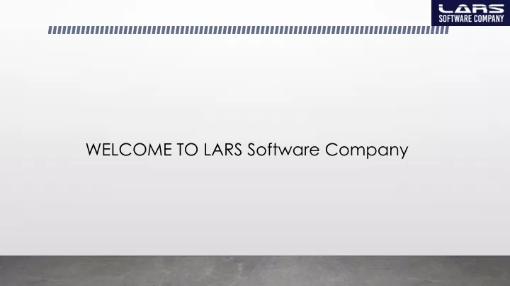 welcome to lars software company