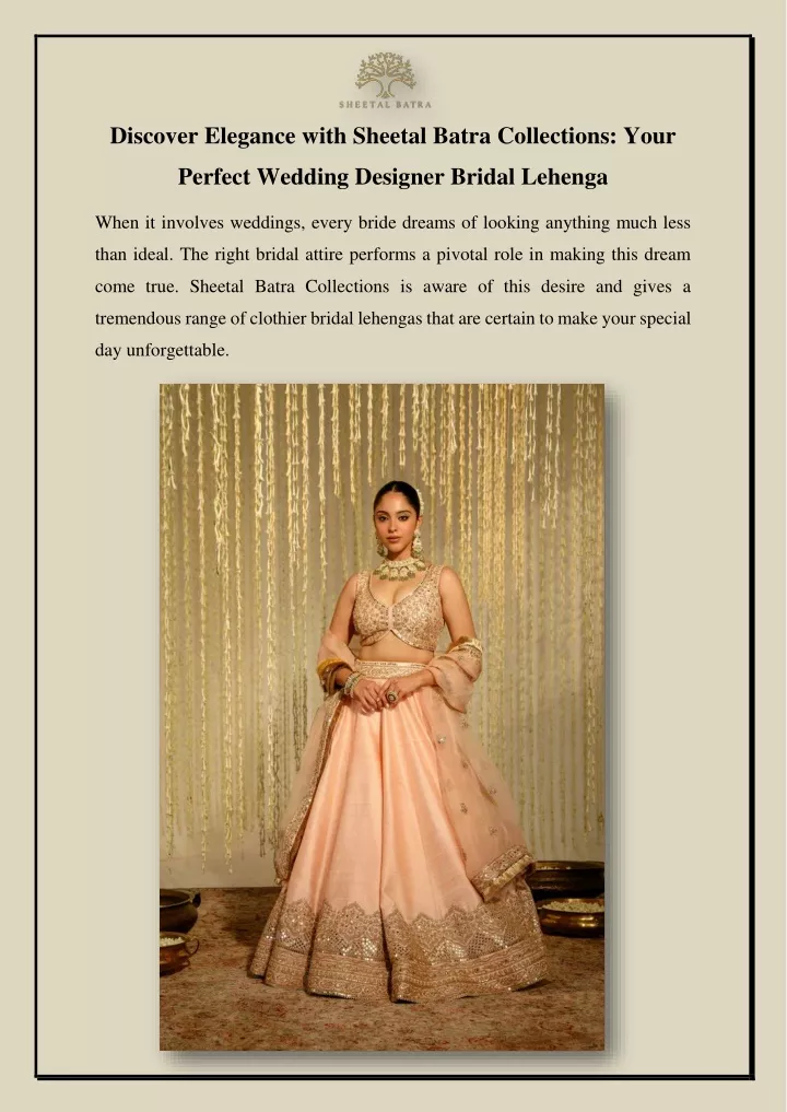 discover elegance with sheetal batra collections