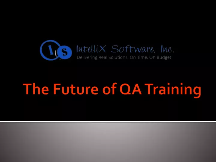 the future of qa training