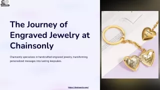 The Journey of Engraved Jewelry at Chainsonly