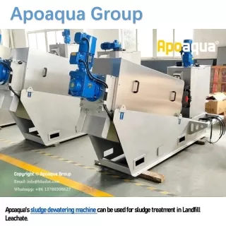 Apoaqua Dewatering Screw Press Machine for Landfill Leachate