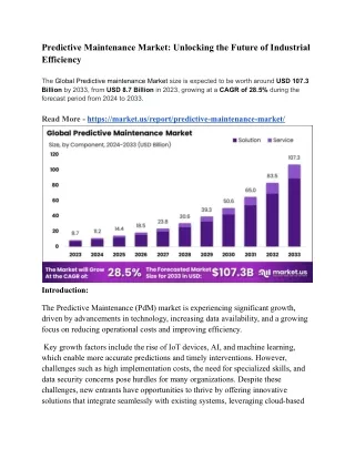 predictive maintenance market unlocking