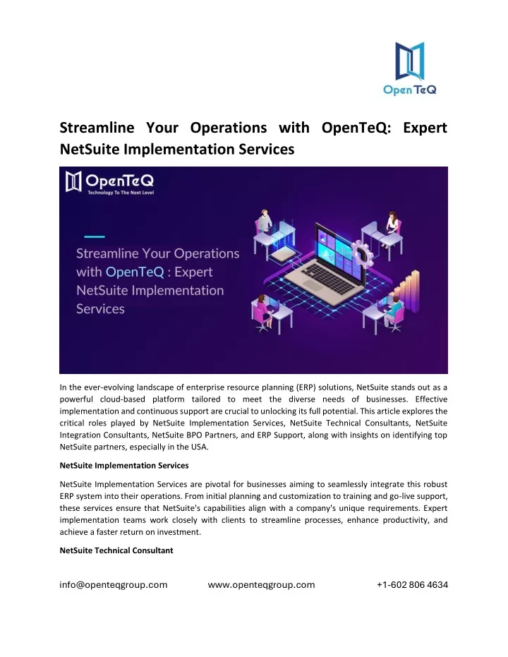 streamline your operations with openteq expert