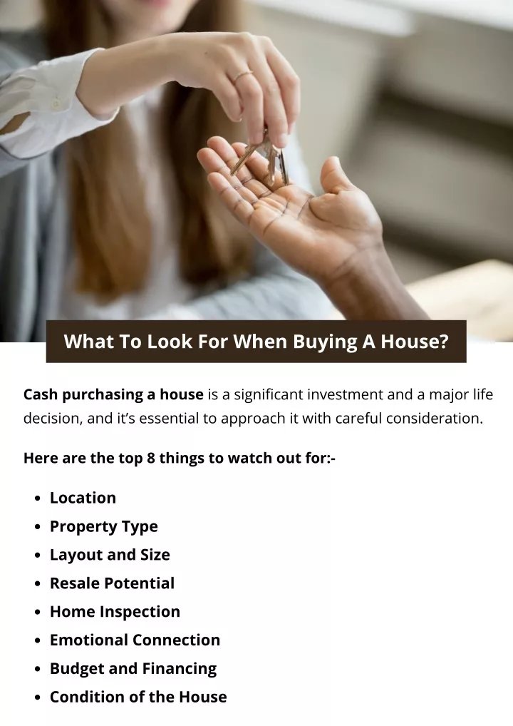 what to look for when buying a house