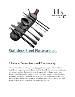 stainless steel flatware set