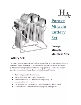 parage miracle cutlery set parage miracle
