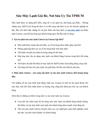 Sửa Máy Lạnh Giá Rẻ, Nơi Sửa Uy Tín TPHCM