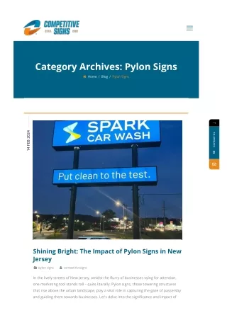 Pylon Signs – A Guide To Enhancing Your Business Visibility.