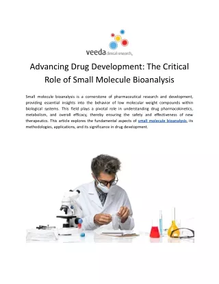 Small Molecule Bioanalysis