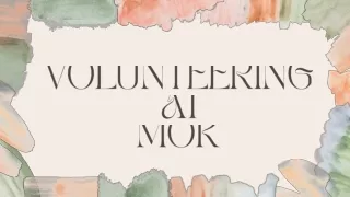 volunteering at mok