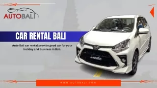 Car Rental in Bali